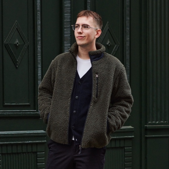 Uniqlo Windproof Outer Fleece Jacket (Olive) UNISEX Large - Picture 15 of 16